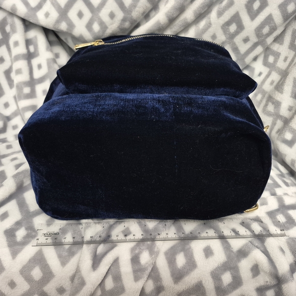 Aimee Kestenberg Deep Blue Velvet Backpack - Picture 5 of 16